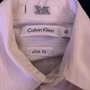 Calvin Klein Men's Slim Fit Shirt - White